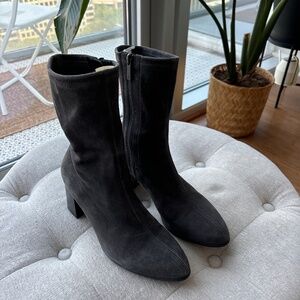Aquatalia weather proof suede ankle boots